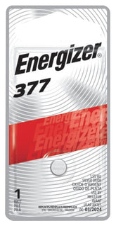 Energizer 377BPZ-2 Battery, 1.5 V Battery, 24 mAh, 377 Battery, Silver Oxide
